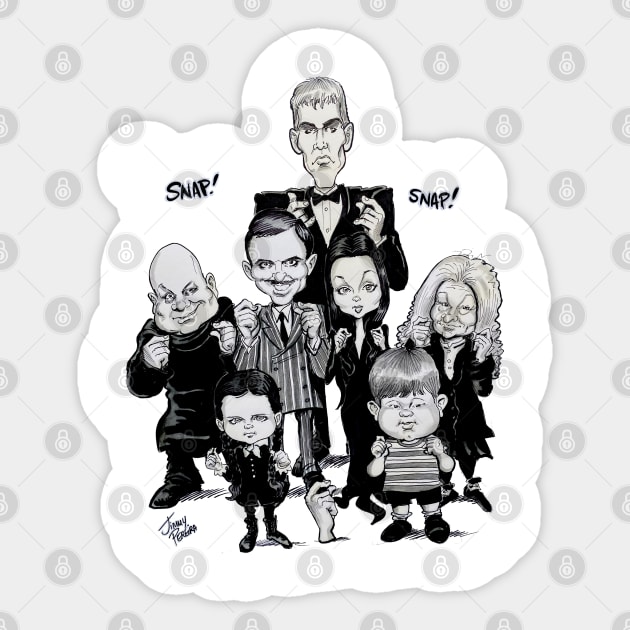 Family store caricature stickers